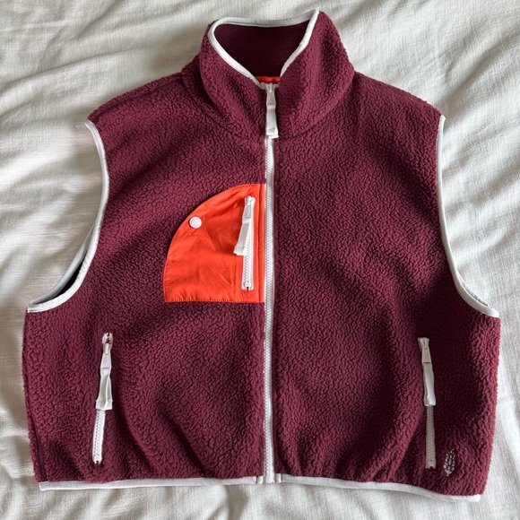 FP Movement Hit The Slopes Fleece Vest Oxblood Multi L - Picture 4 of 10